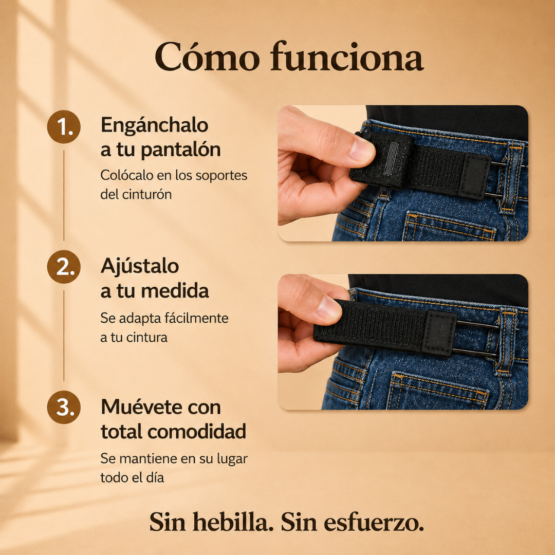 Cinturón sin hebilla: Sujetko